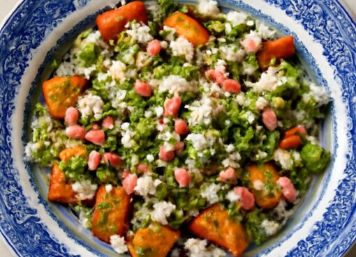 Radish salad recipe featuring radish roses and Mexican radish