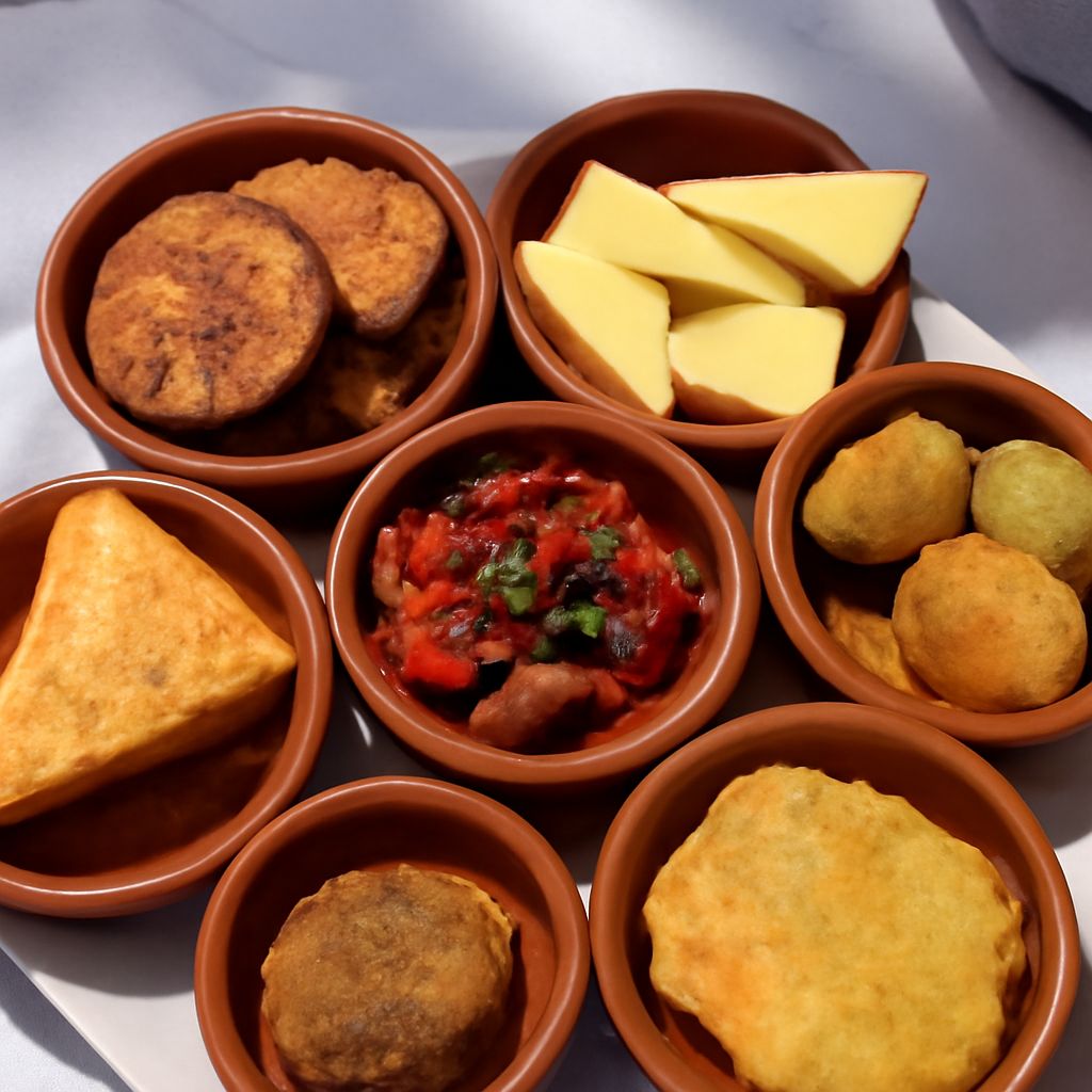 Vegetarian tapas and tapas de España experience