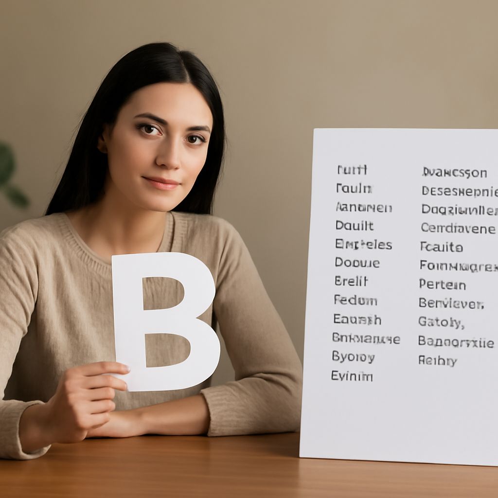 B adjectives and describing words that start with B