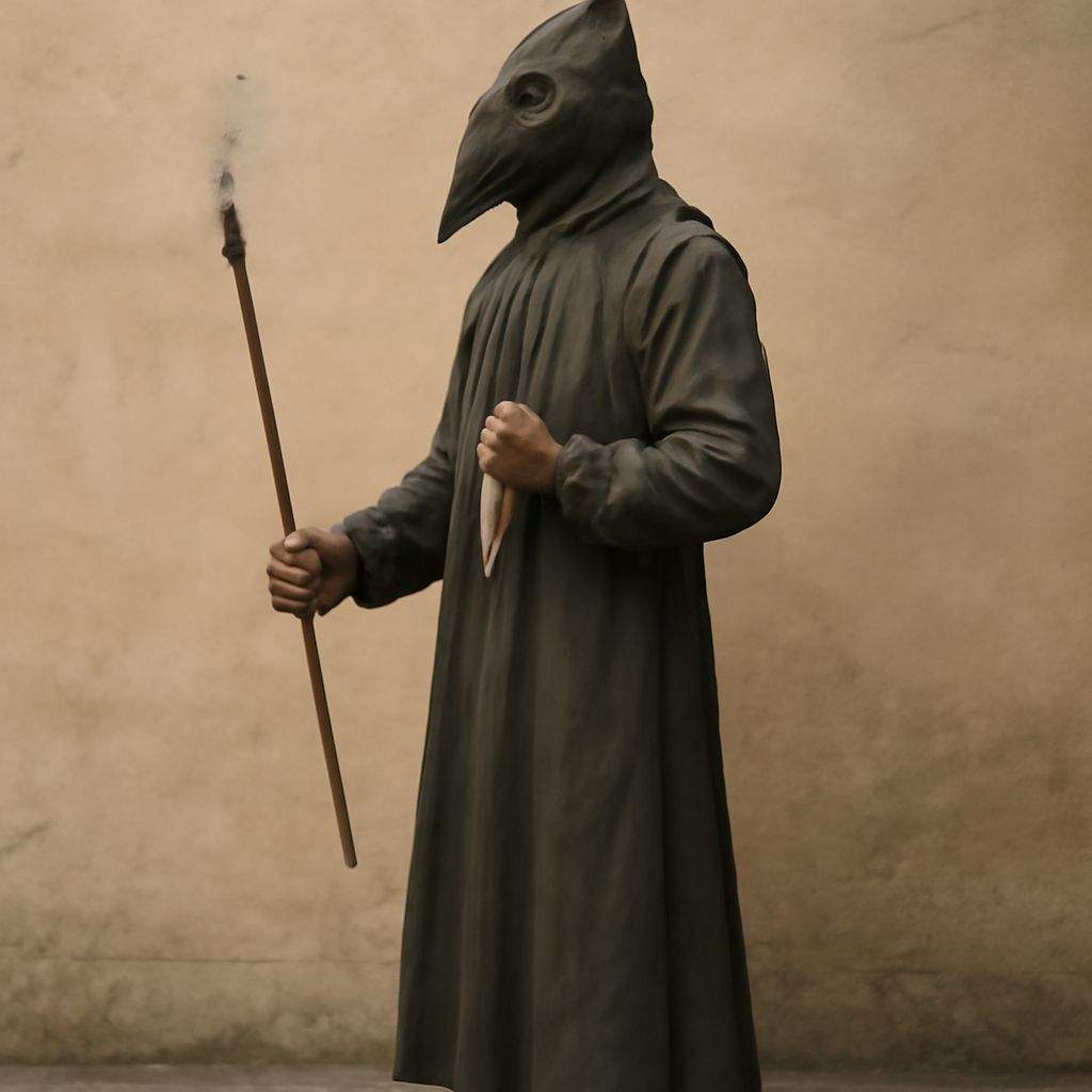 Plague Doctor Mask and Black Plague Mask